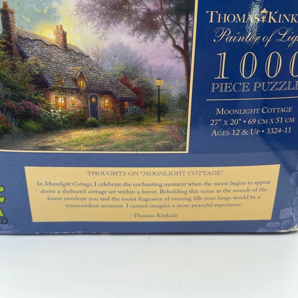 Thomas Kinkade 1000 Piece Jigsaw Puzzle Vintage Rare Complete Family Fun Artist - Picture 4 of 13